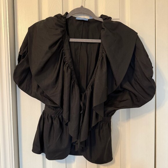 Simply Vera Vera Wang Black Blouse - Picture 1 of 3